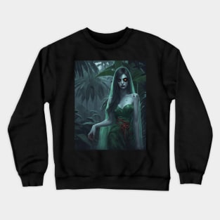 The Thai Ghost of Nang Tani a Legend of a Female Spirit That Possesses Banana Trees Crewneck Sweatshirt